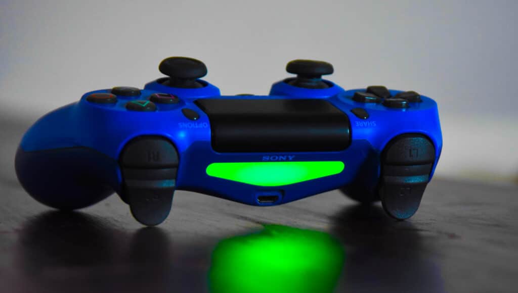 Blue PlayStation Gaming Controller